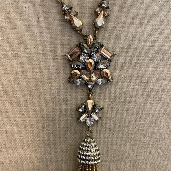 Baublebar Long Gold Gem Tassle Necklace - Picture 3 of 6